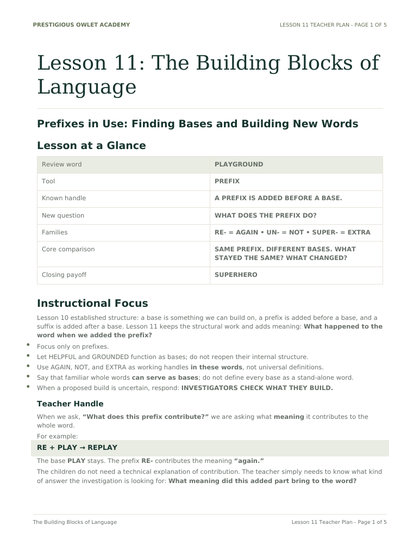 Lesson Plan 11 printable preview
