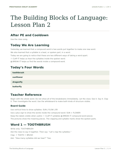 Lesson Plan 2 printable preview
