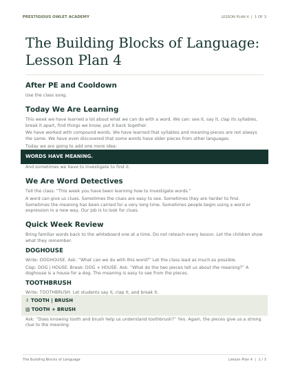 Lesson Plan 4 printable preview