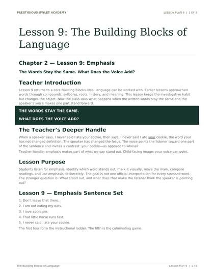 Lesson Plan 9 printable preview